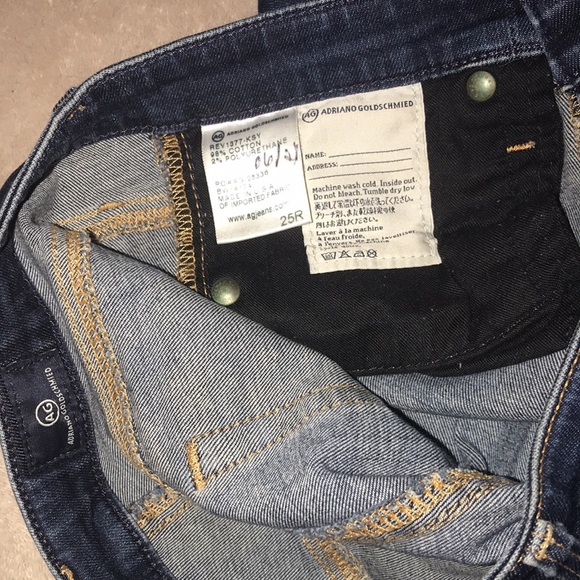 AG Adriano Goldschmied the Stevie ankle slim straight ankle size 25R π - Picture 6 of 7